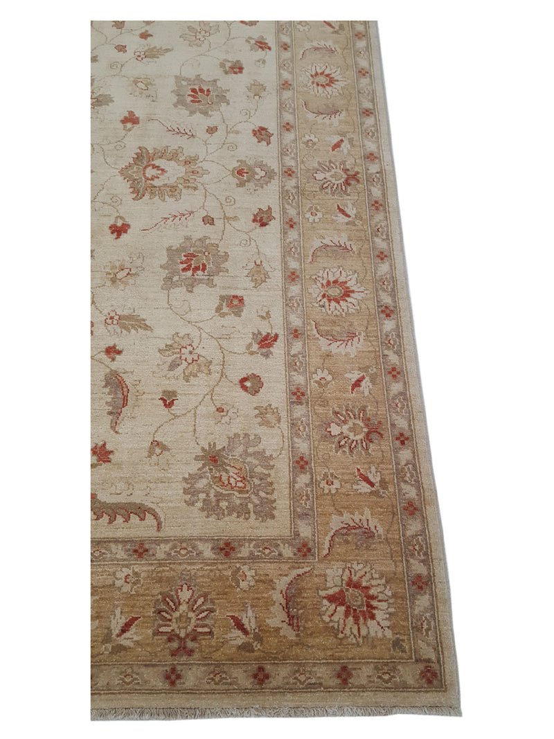 Pacific Ziegler 35596 Beige Gold Transitional Hand Knotted Rug