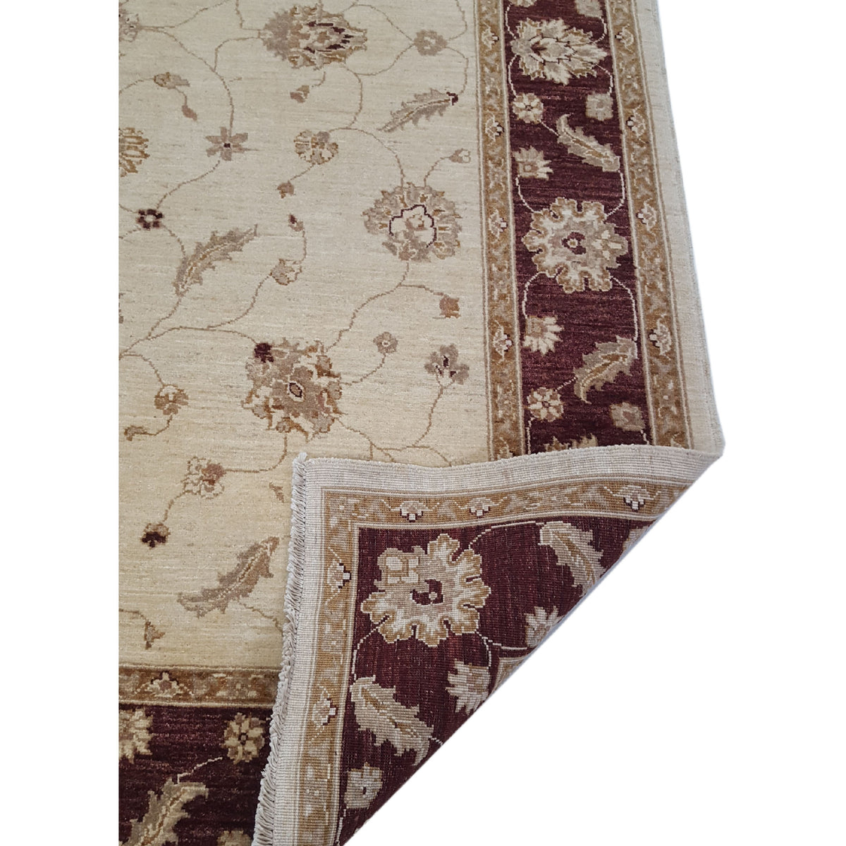 Pacific Ziegler 35602 Gold Brown Transitional Hand Knotted Rug