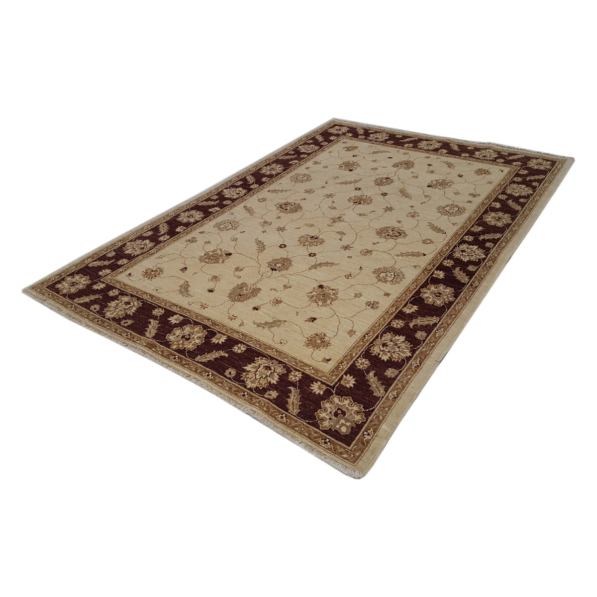 Pacific Ziegler 35602 Gold Brown Transitional Hand Knotted Rug