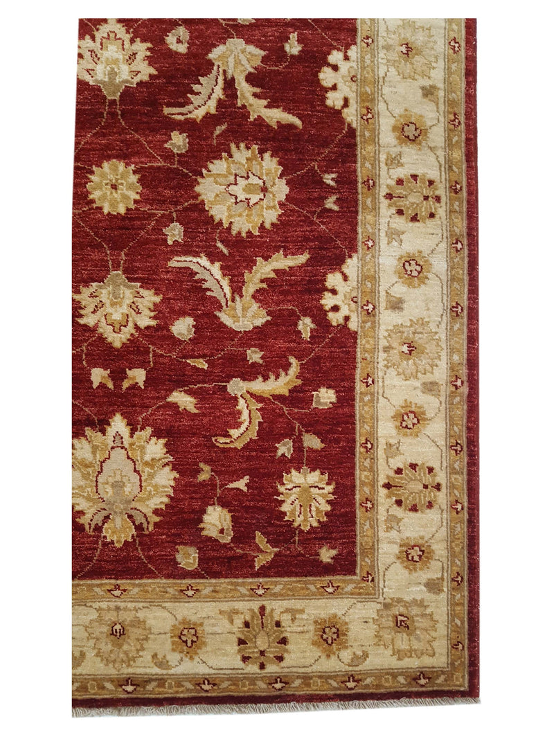 Pacific Ziegler 35622 Red Gold Transitional Hand Knotted Rug