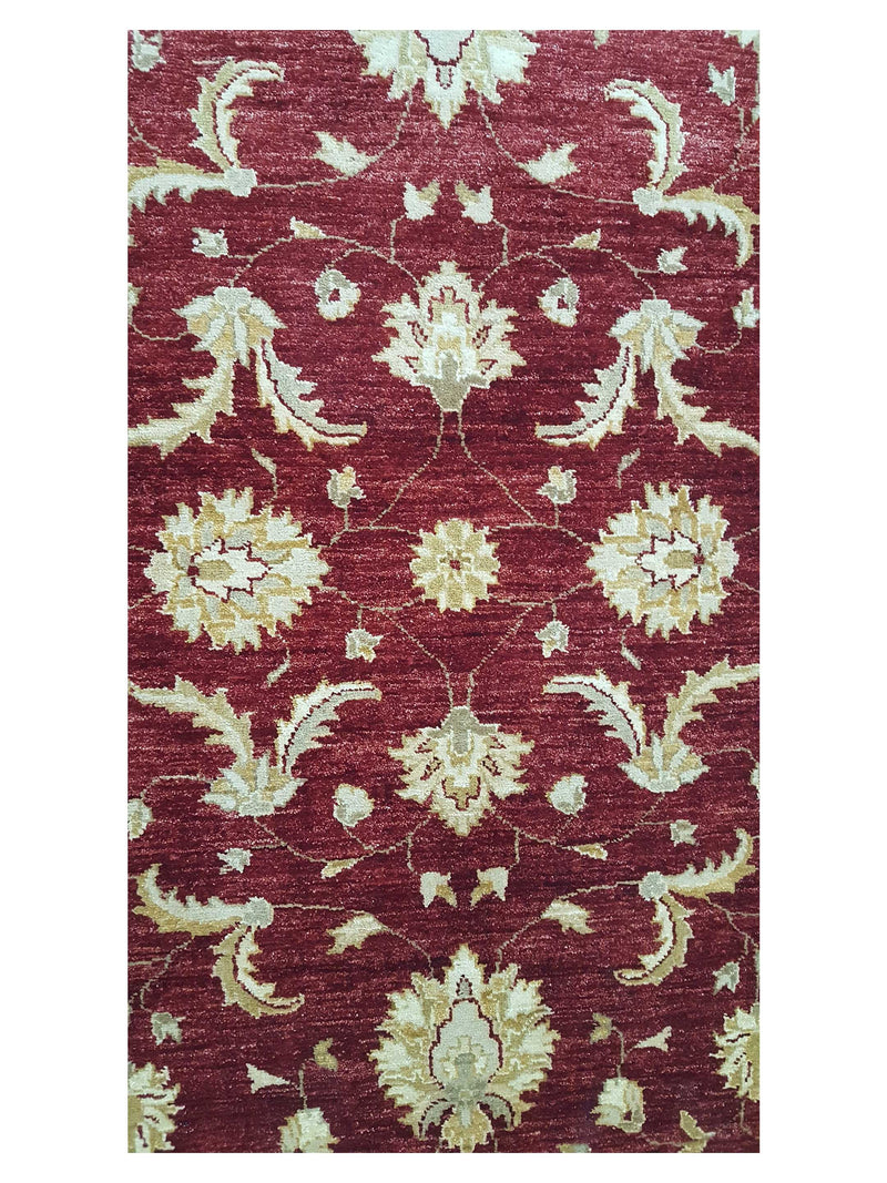 Pacific Ziegler 35622 Red Gold Transitional Hand Knotted Rug