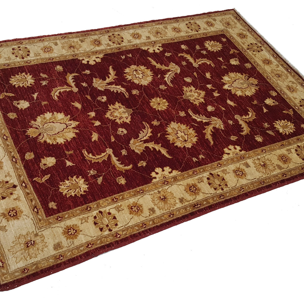 Pacific Ziegler 35622 Red Gold Transitional Hand Knotted Rug