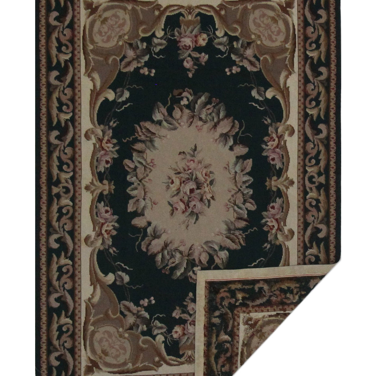 Pacific Needle Point 35634 Green Green Tapestry Needle Point Rug