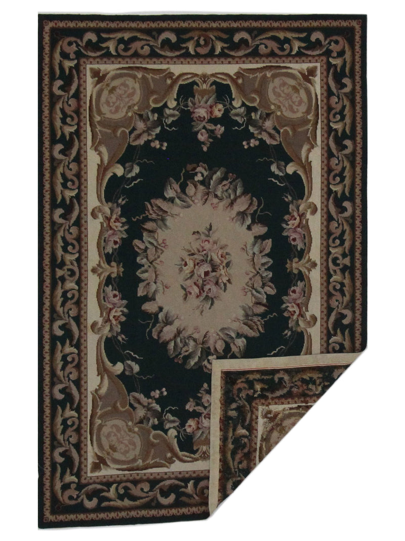 Pacific Needle Point 35634 Green Green Tapestry Needle Point Rug