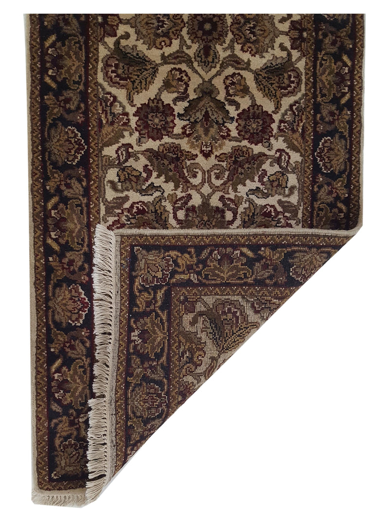 Pacific Royal 35637 Ivory Black Traditional Hand Knotted Rug