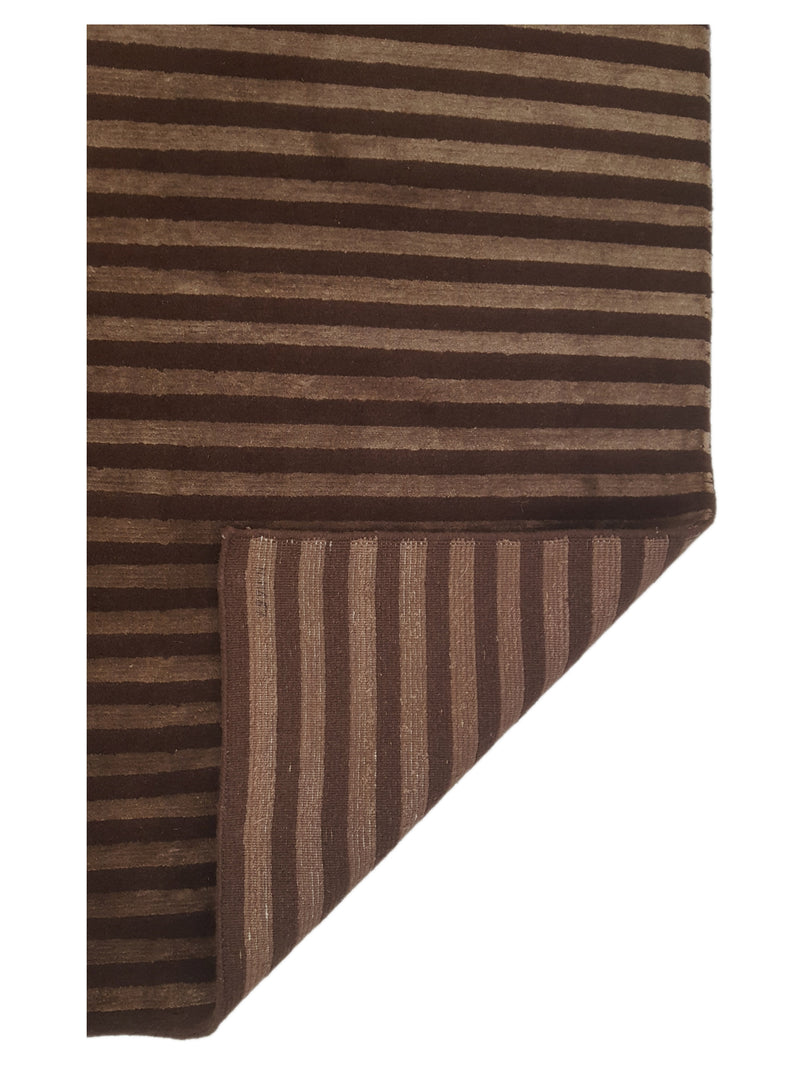 Pacific Boca 35656 Brown Mocha Transitional Hand Knotted Rug
