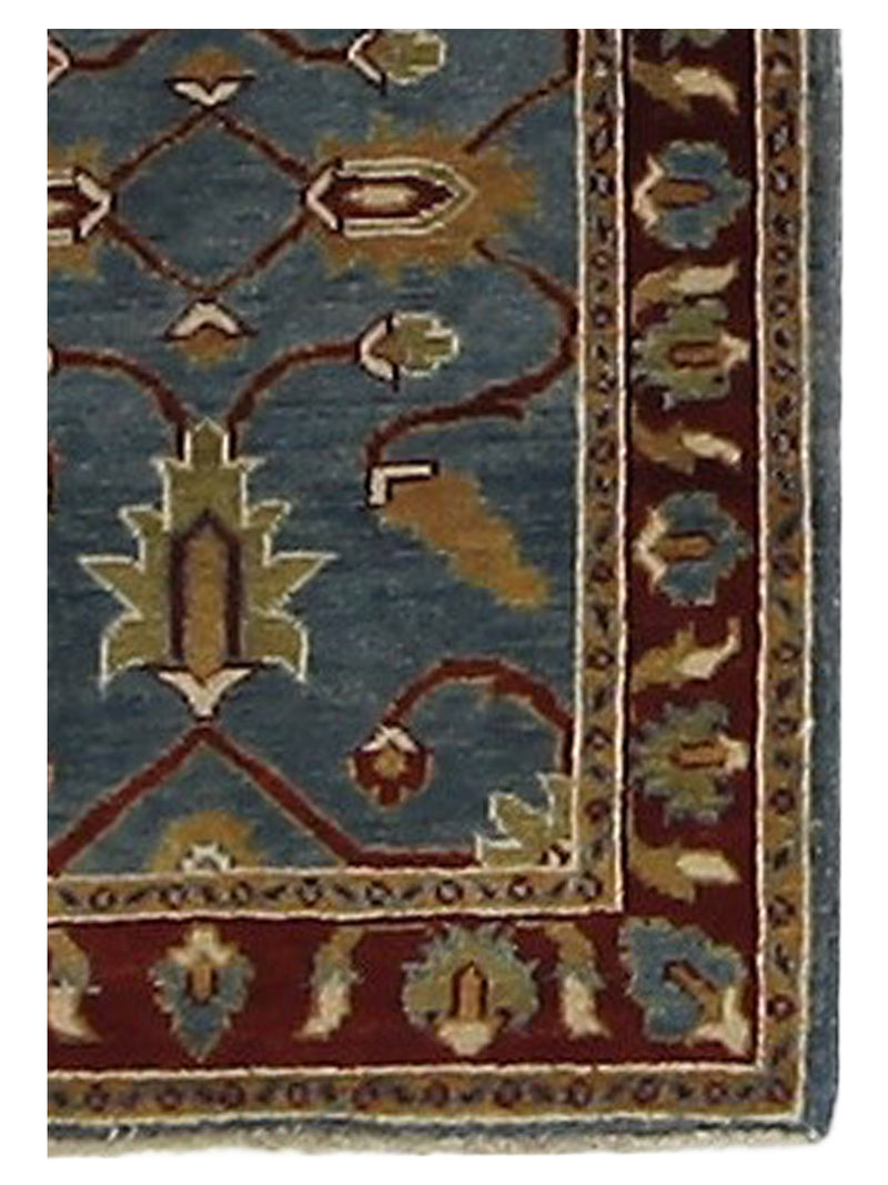 Pacific Ziegler 36146 Blue Rust Transitional Hand Knotted Rug