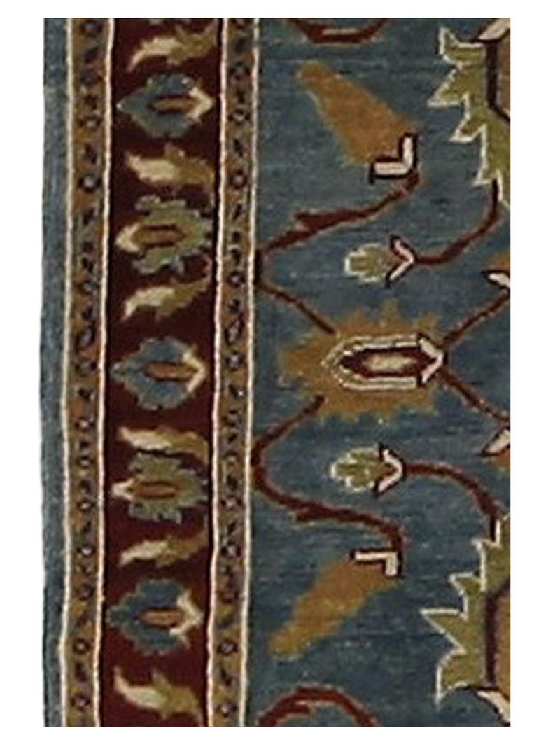 Pacific Ziegler 36146 Blue Rust Transitional Hand Knotted Rug