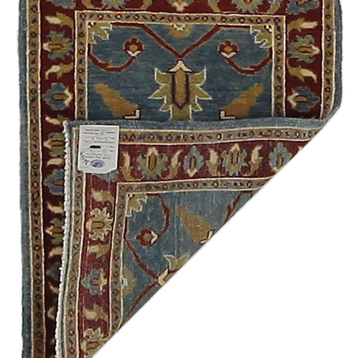 Pacific Ziegler 36146 Blue Rust Transitional Hand Knotted Rug