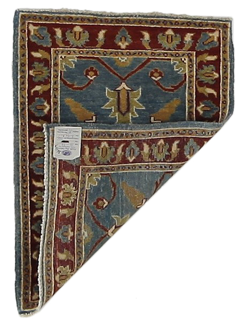 Pacific Ziegler 36146 Blue Rust Transitional Hand Knotted Rug