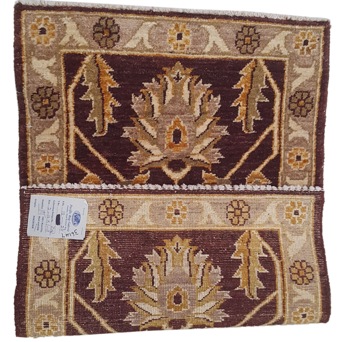 Pacific Ziegler 36147 Brown Lt.Brown Transitional Hand Knotted Rug