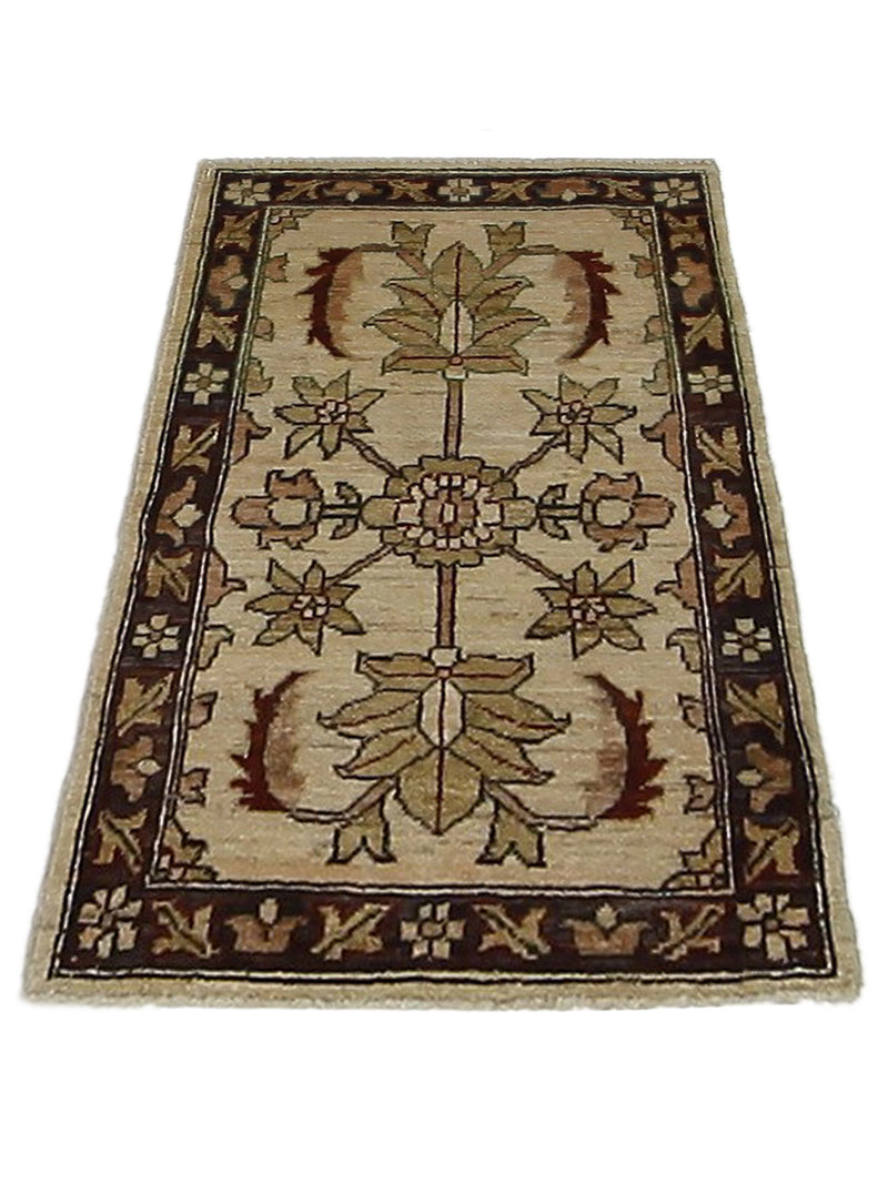 Pacific Ziegler 36148 Gold Brown Transitional Hand Knotted Rug