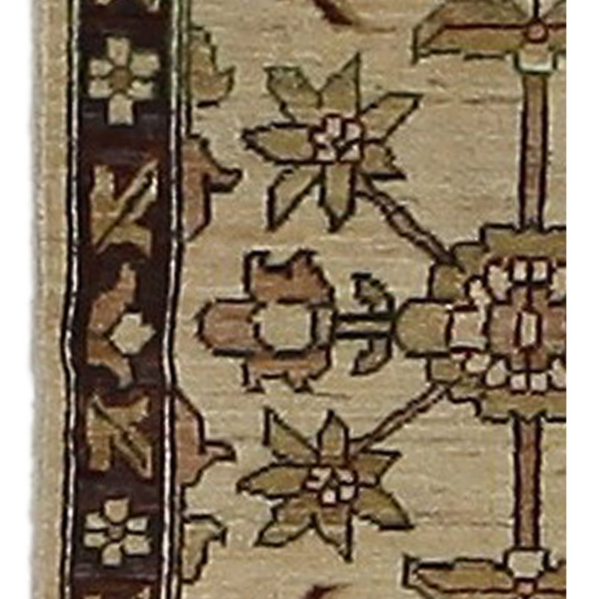 Pacific Ziegler 36148 Gold Brown Transitional Hand Knotted Rug