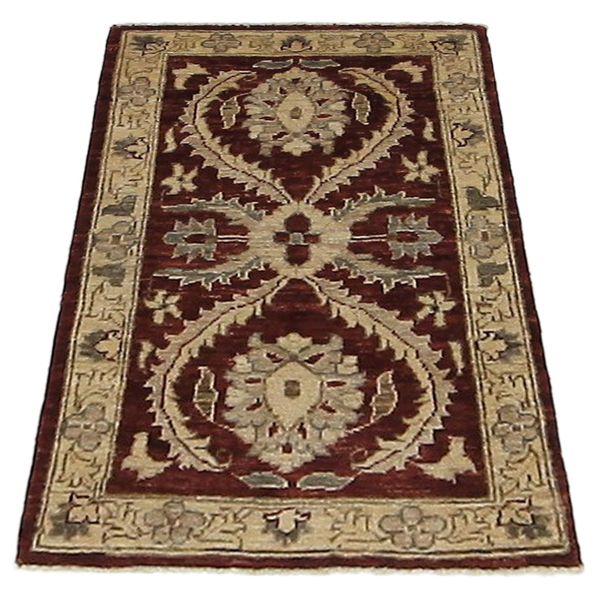 Pacific Ziegler 36149 Red Gold Transitional Hand Knotted Rug
