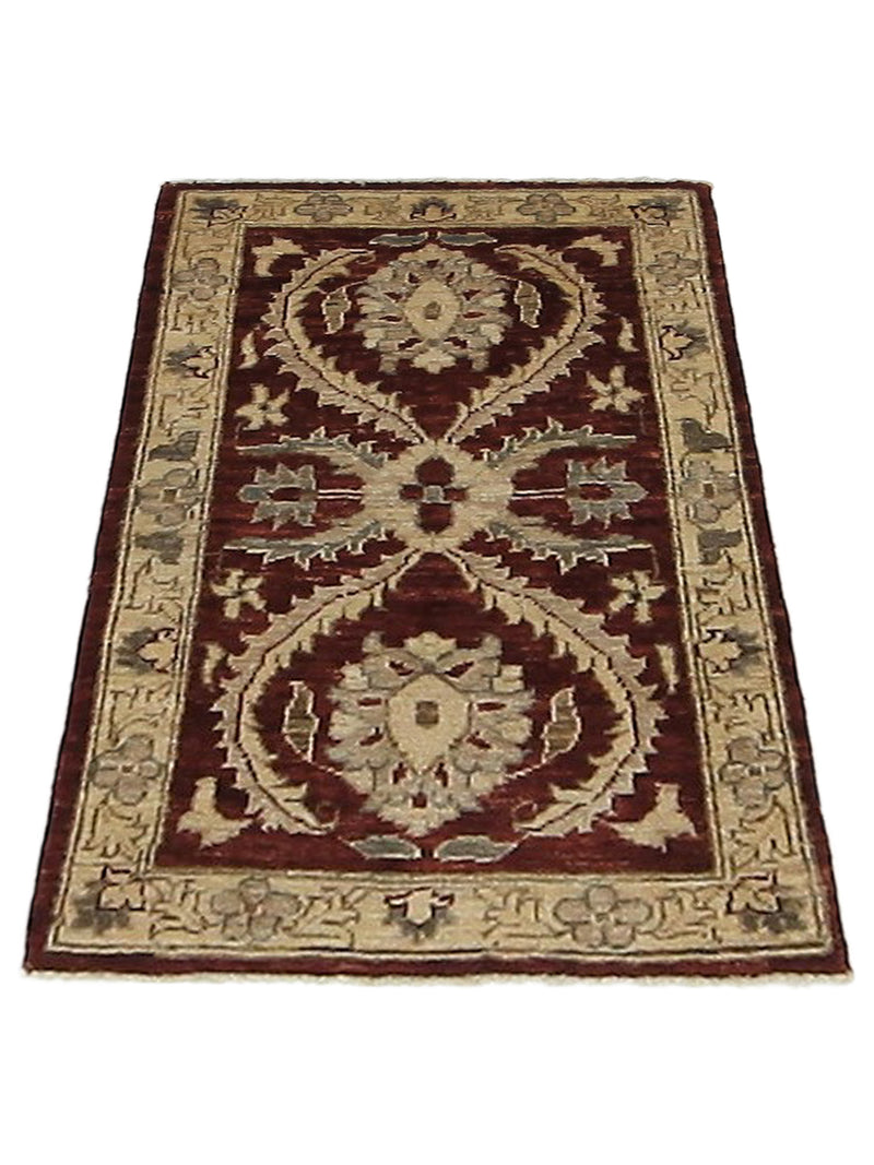Pacific Ziegler 36149 Red Gold Transitional Hand Knotted Rug