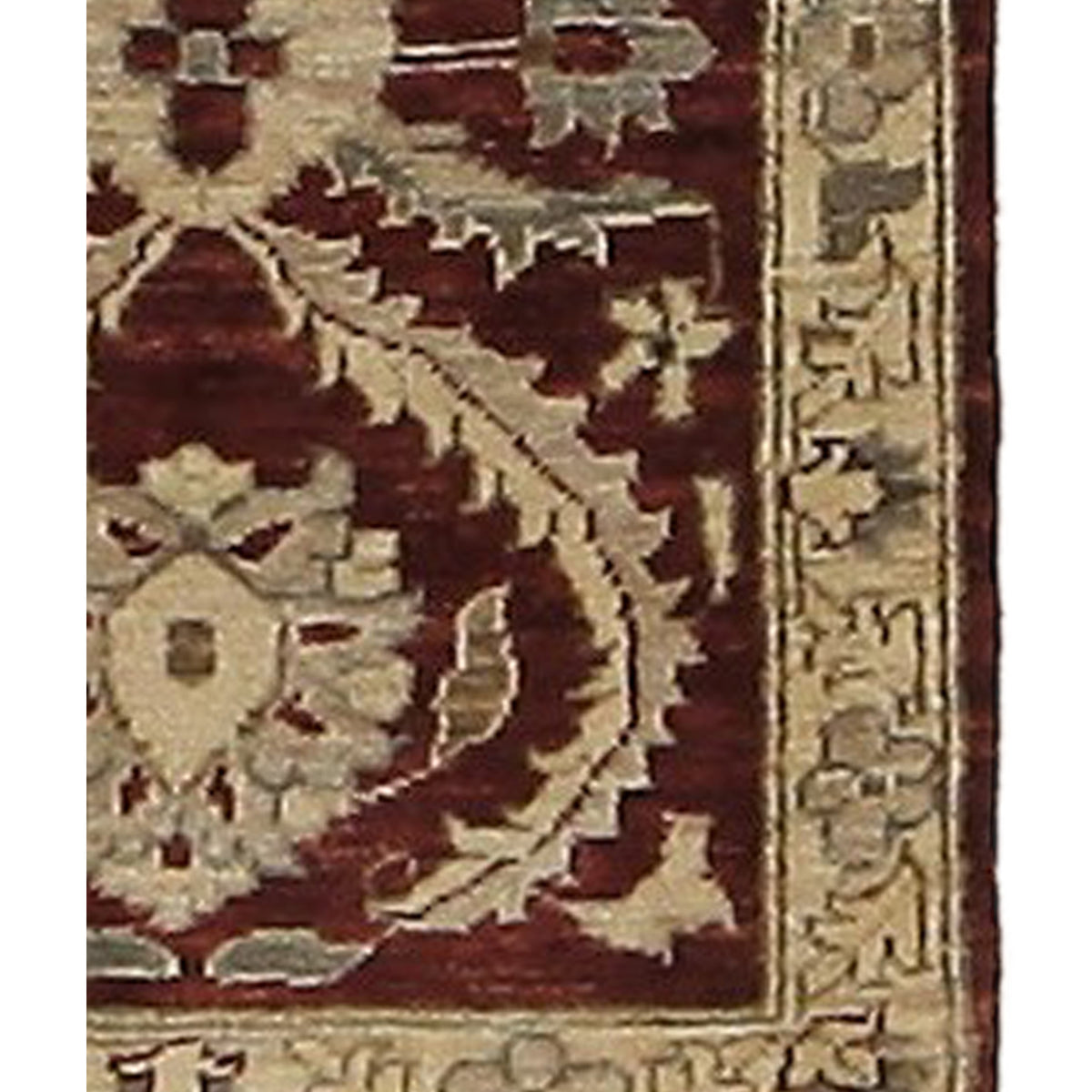 Pacific Ziegler 36149 Red Gold Transitional Hand Knotted Rug