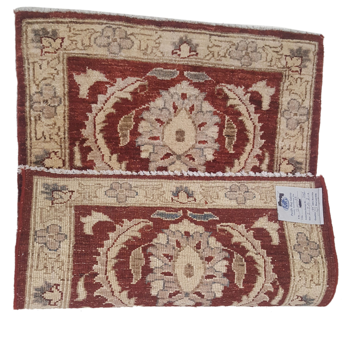 Pacific Ziegler 36149 Red Gold Transitional Hand Knotted Rug