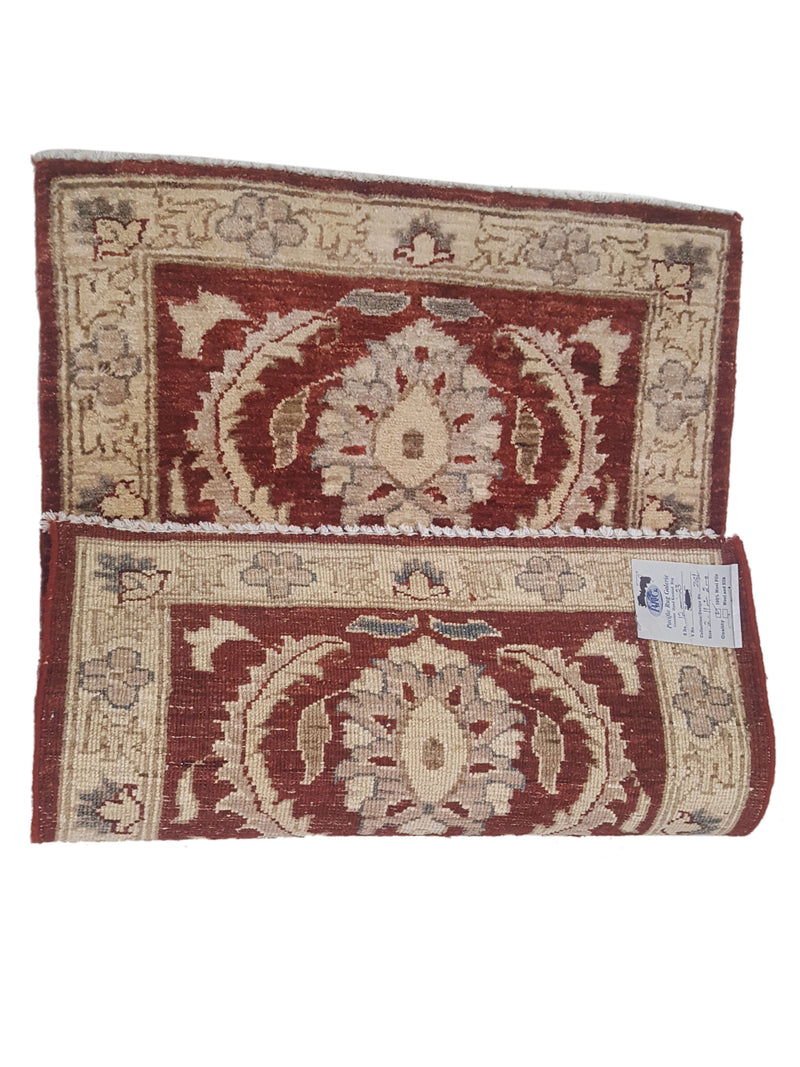 Pacific Ziegler 36149 Red Gold Transitional Hand Knotted Rug