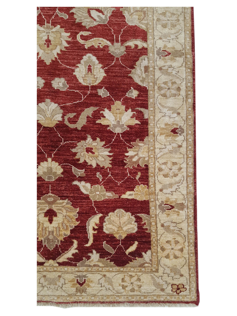 Pacific Ziegler 36152 Red Gold Transitional Hand Knotted Rug