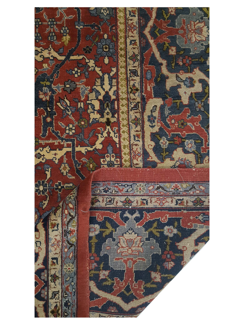 Fasa Antique Tabriz 36154 Burgundy Burgundy Traditional Antique Rug