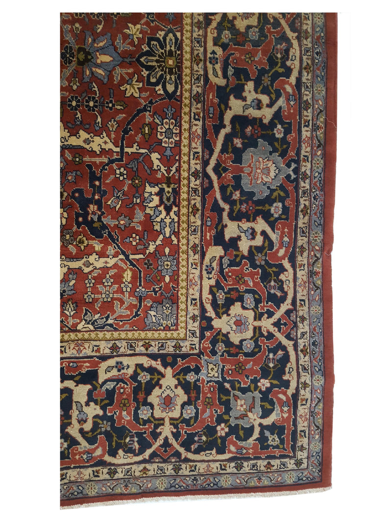 Fasa Antique Tabriz 36154 Burgundy Burgundy Traditional Antique Rug