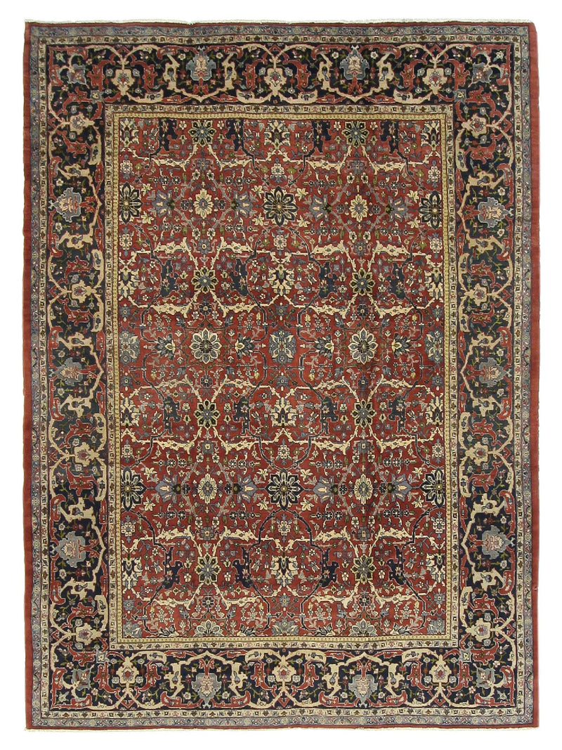 Fasa Antique Tabriz  Burgundy Burgundy Traditional