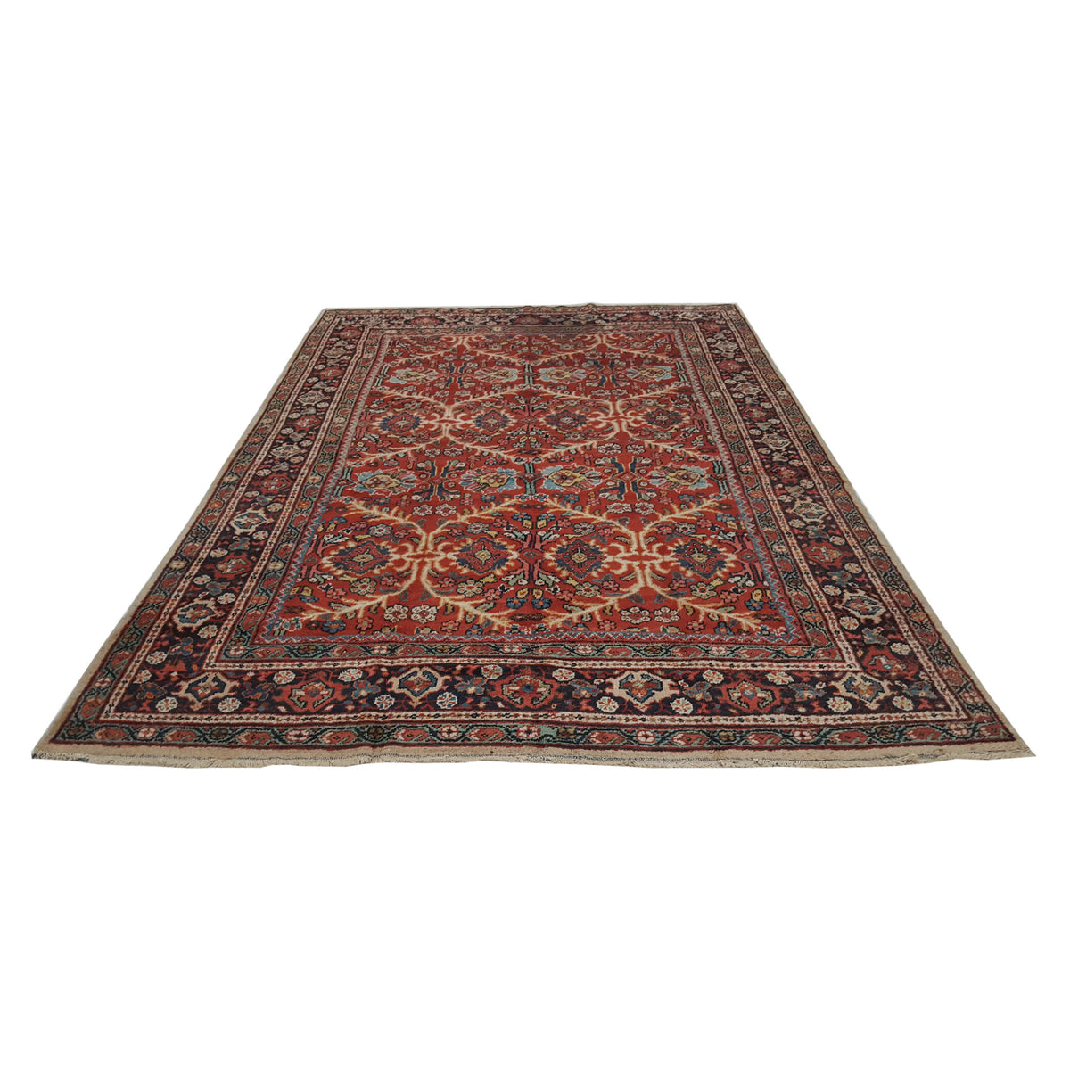Fasa Antique Mahal 36157 Rust Indigo Traditional Antique Rug