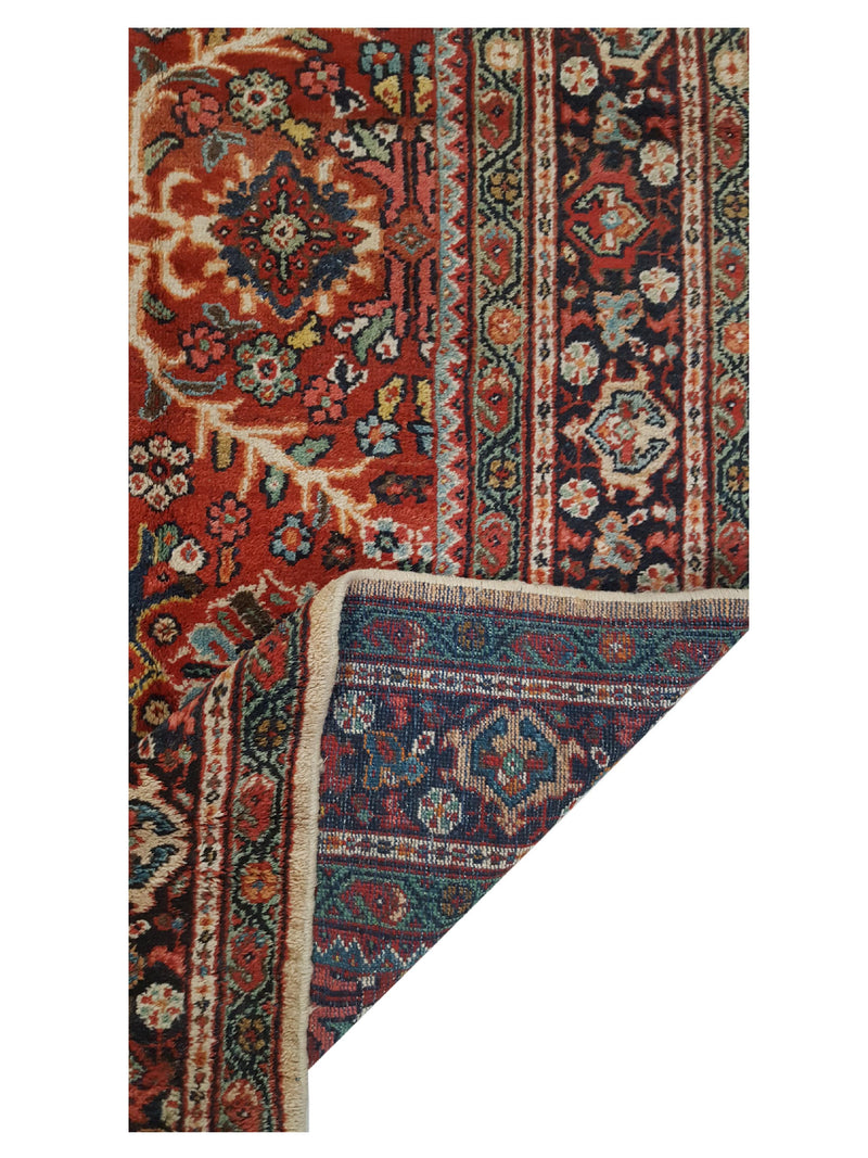 Fasa Antique Mahal 36157 Rust Indigo Traditional Antique Rug