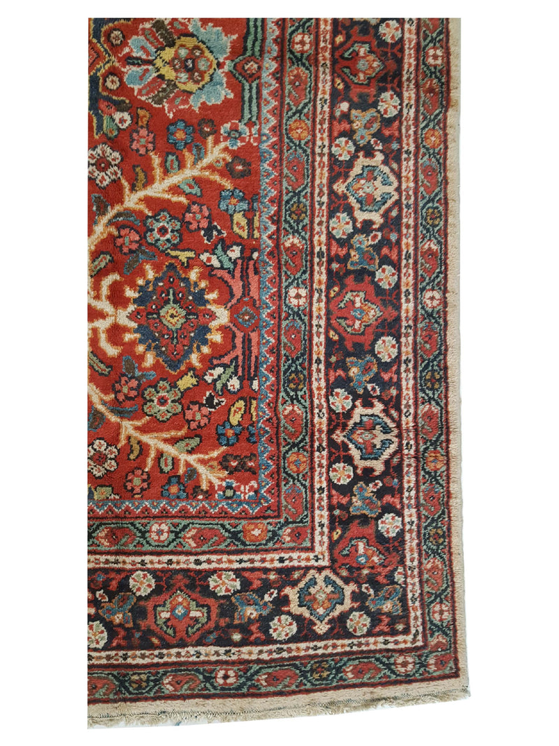 Fasa Antique Mahal 36157 Rust Indigo Traditional Antique Rug