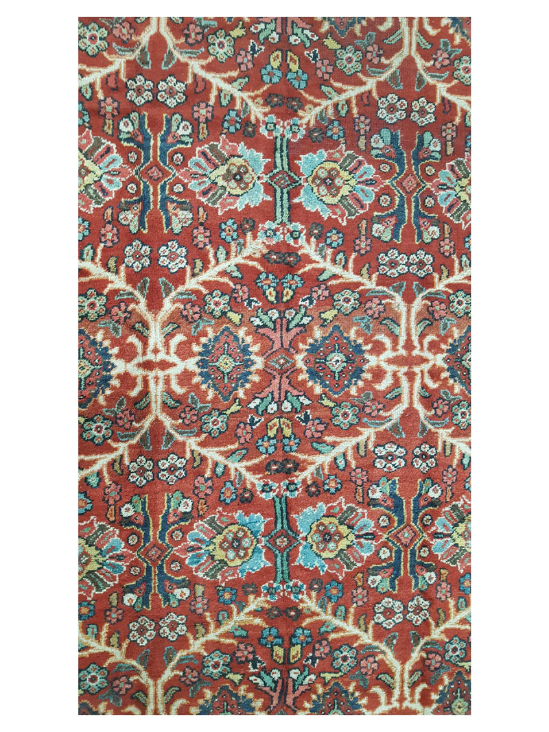 Fasa Antique Mahal 36157 Rust Indigo Traditional Antique Rug