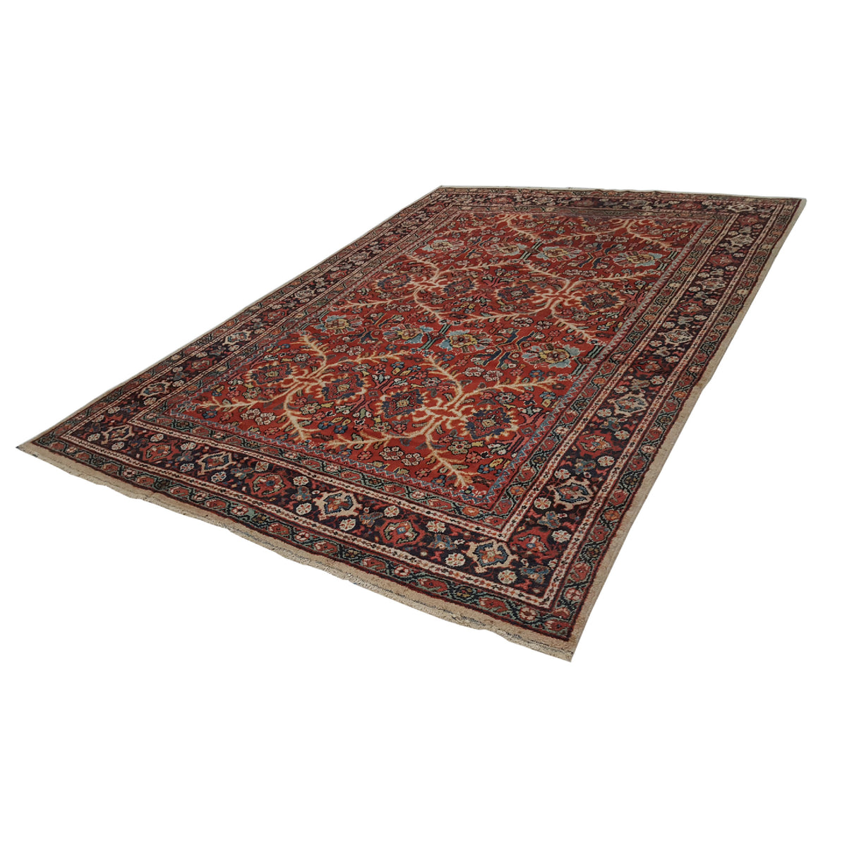 Fasa Antique Mahal 36157 Rust Indigo Traditional Antique Rug