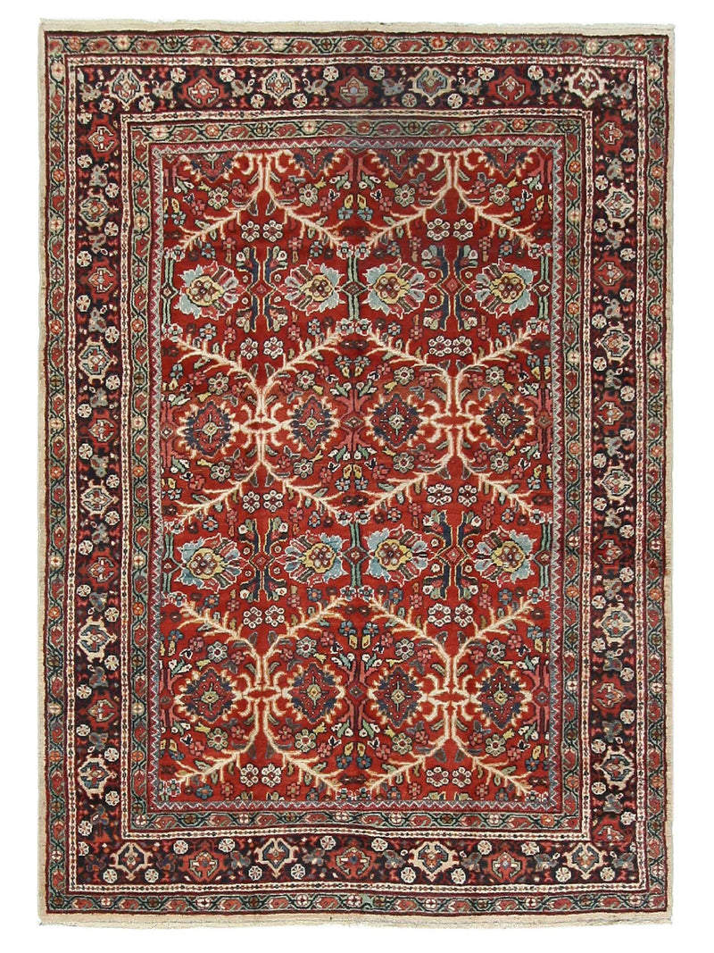 Fasa Antique Mahal  Rust Indigo Traditional