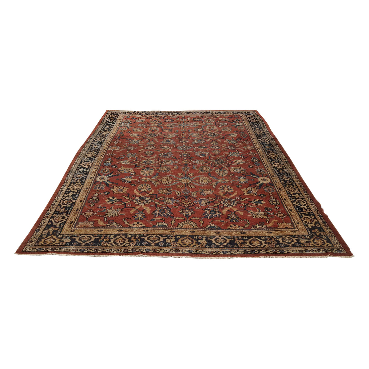 Fasa Antique Mahal 36158 Rust Indigo Traditional Antique Rug