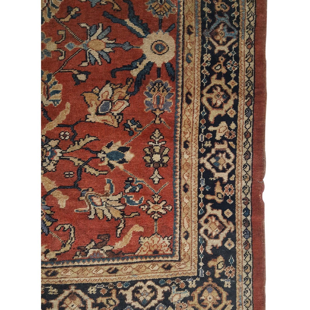 Fasa Antique Mahal 36158 Rust Indigo Traditional Antique Rug