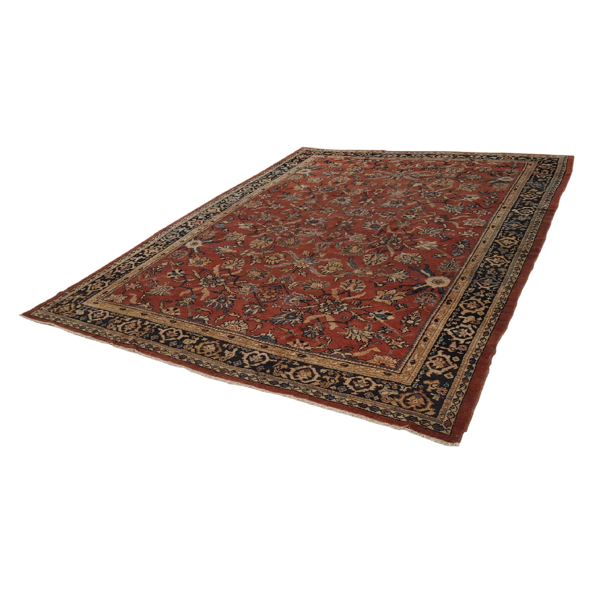 Fasa Antique Mahal 36158 Rust Indigo Traditional Antique Rug
