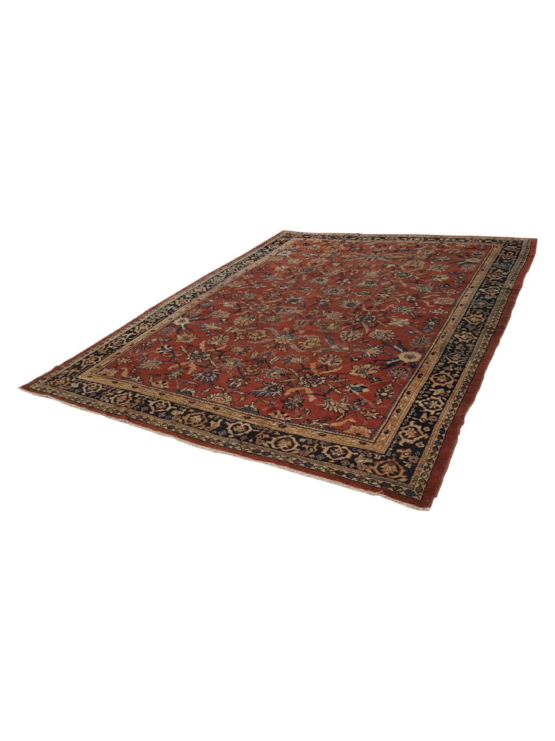 Fasa Antique Mahal 36158 Rust Indigo Traditional Antique Rug