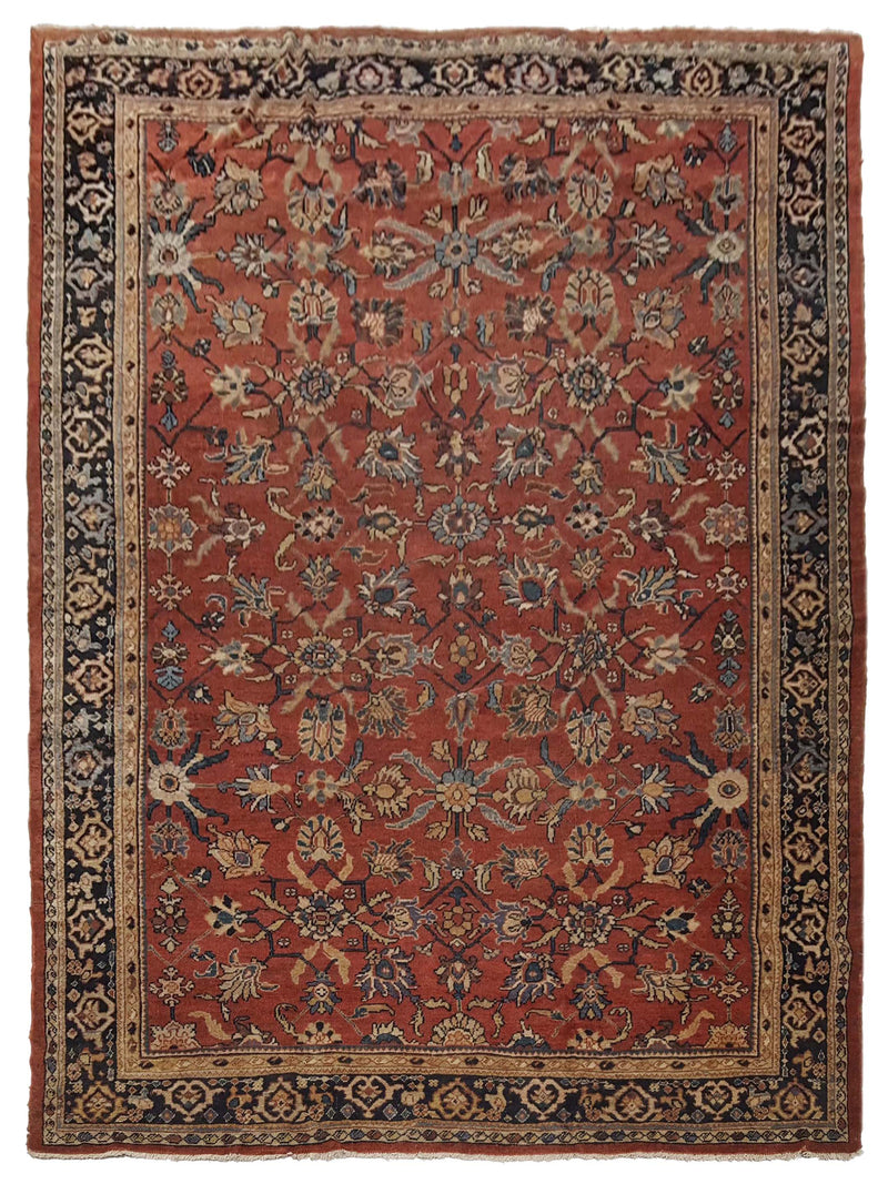 Fasa Antique Mahal  Rust Indigo Traditional
