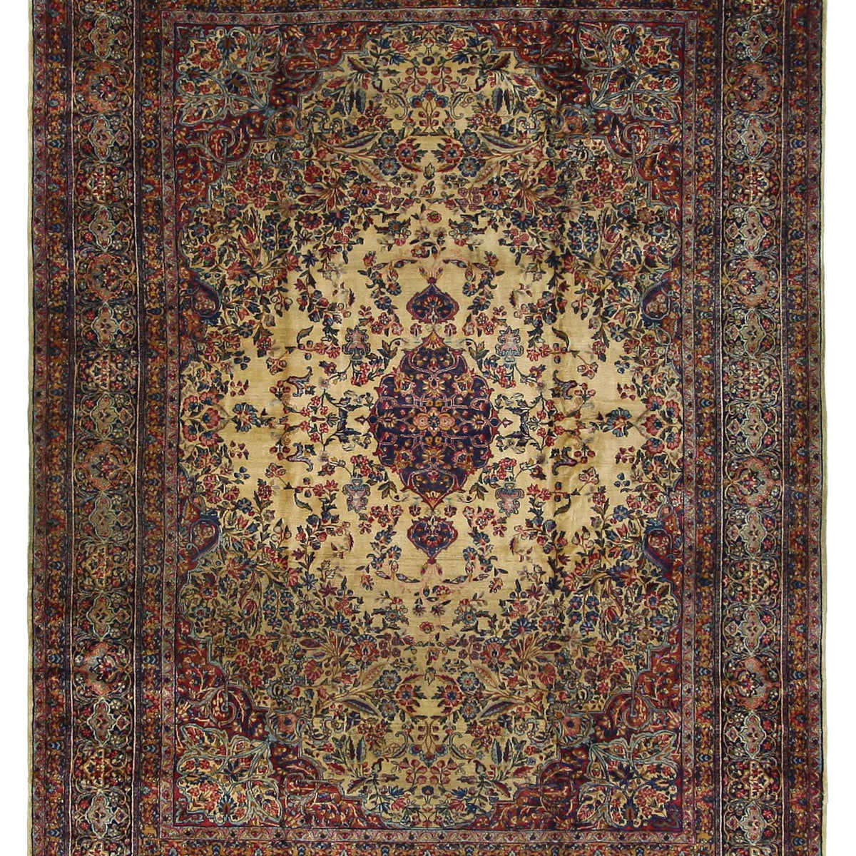 Fasa Antique Lavar Kerman  Camel Multi Traditional