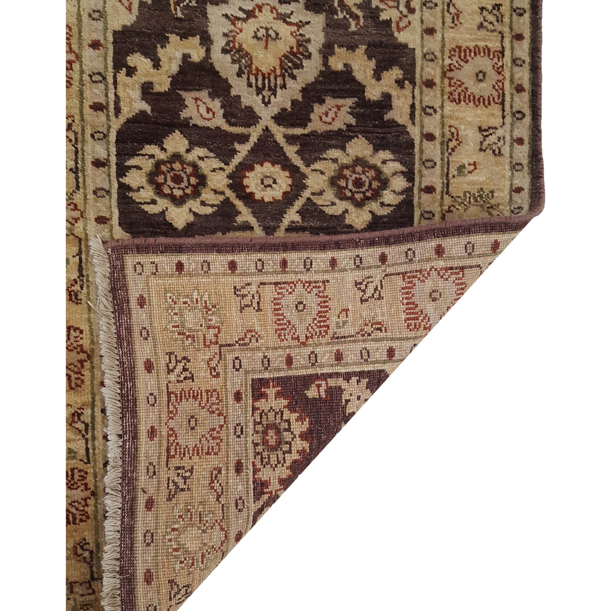 Pacific Ziegler 36166 Brown Gold Transitional Hand Knotted Rug