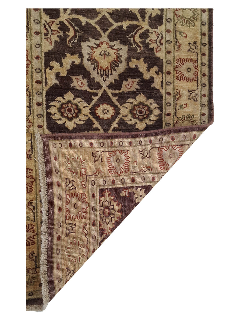 Pacific Ziegler 36166 Brown Gold Transitional Hand Knotted Rug