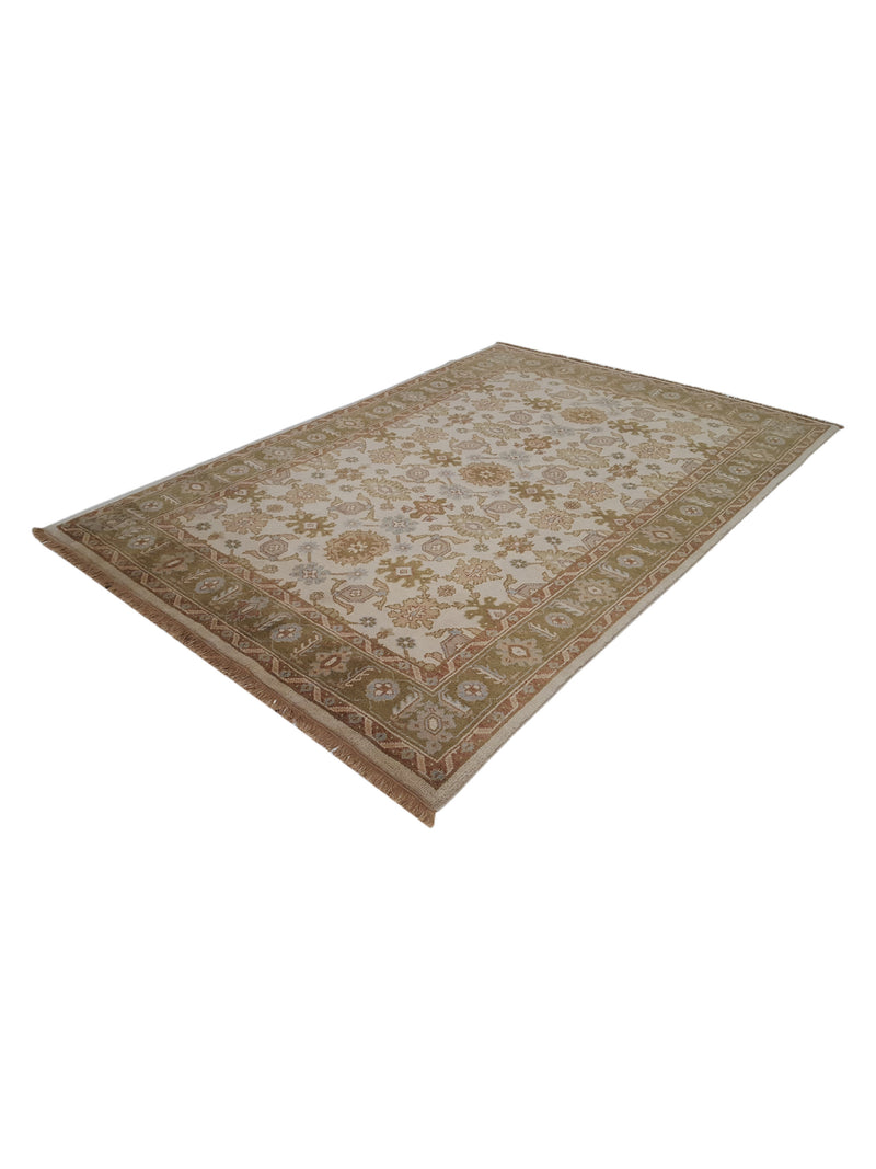Pacific Marco 36178 Beige Gold Transitional Hand Knotted Rug