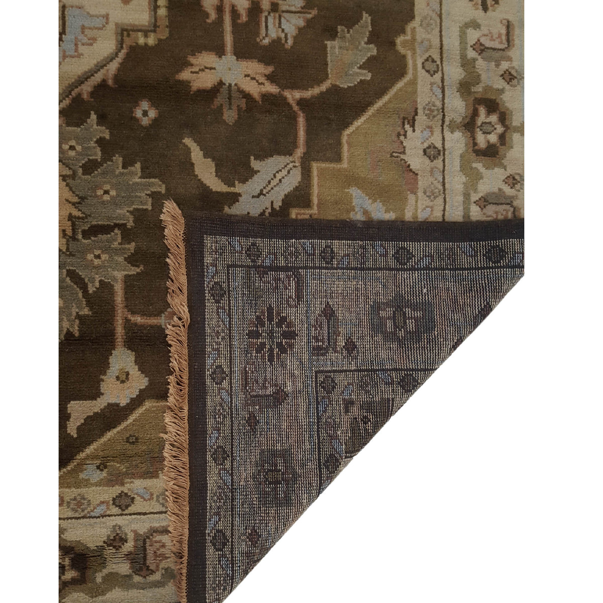 Pacific Tribal 36185 Dk.Brown Gold Traditional Hand Knotted Rug