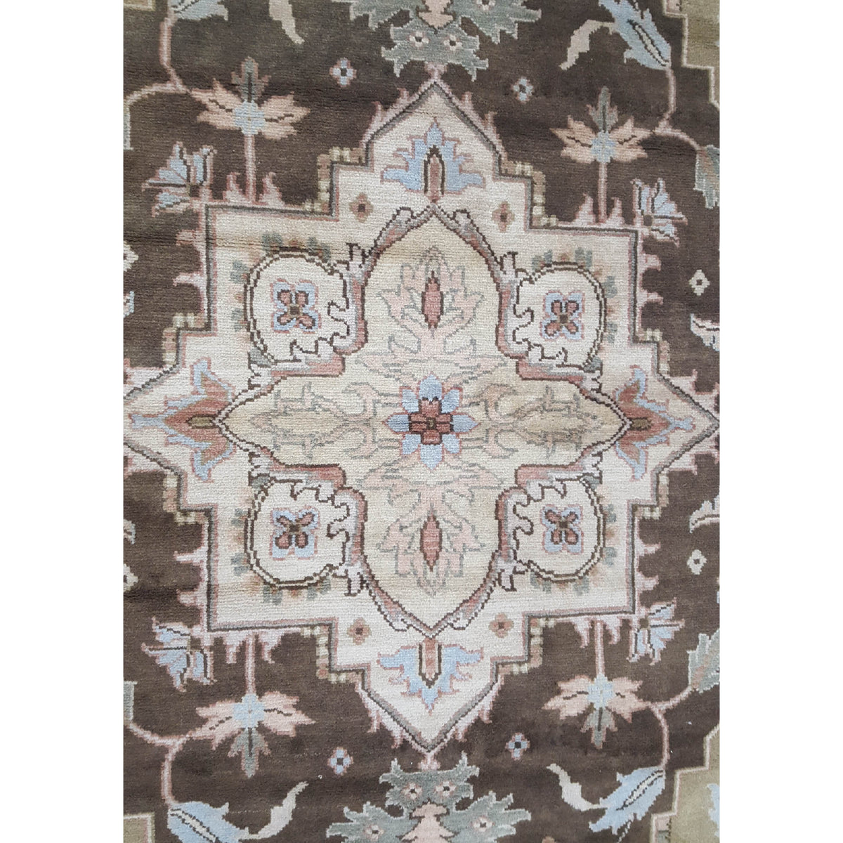 Pacific Tribal 36185 Dk.Brown Gold Traditional Hand Knotted Rug