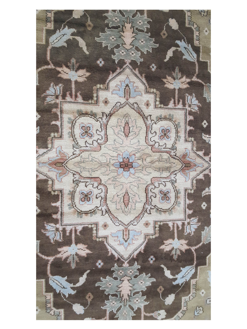 Pacific Tribal 36185 Dk.Brown Gold Traditional Hand Knotted Rug