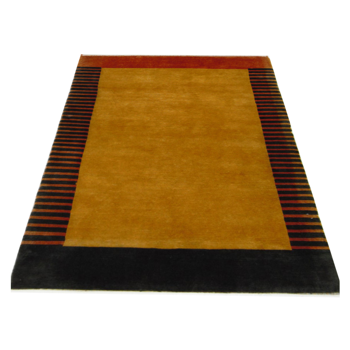 Pacific Gouri Ganga 36204 Gold Rust Transitional Hand Knotted Rug