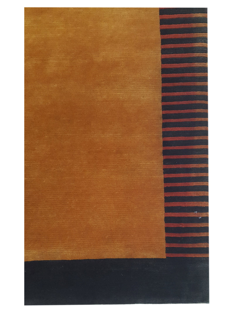 Pacific Gouri Ganga 36204 Gold Rust Transitional Hand Knotted Rug