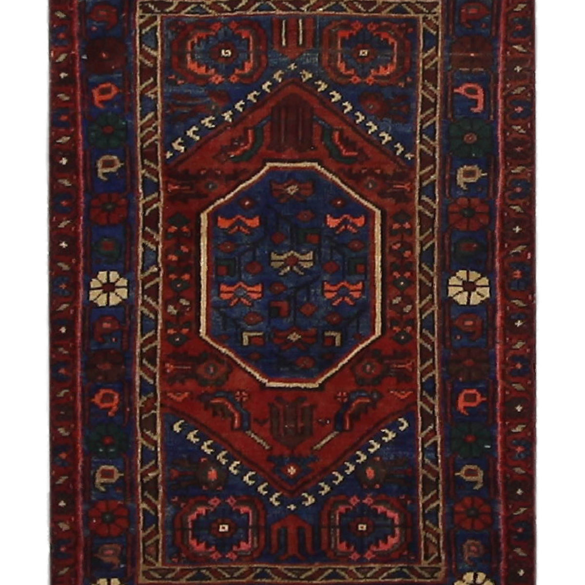 Fasa Antique Karajah  Rust Blue Traditional
