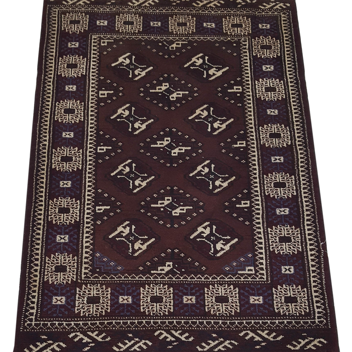 Pacific Bokhara 36215 Brown Brown Traditional Hand Knotted Rug