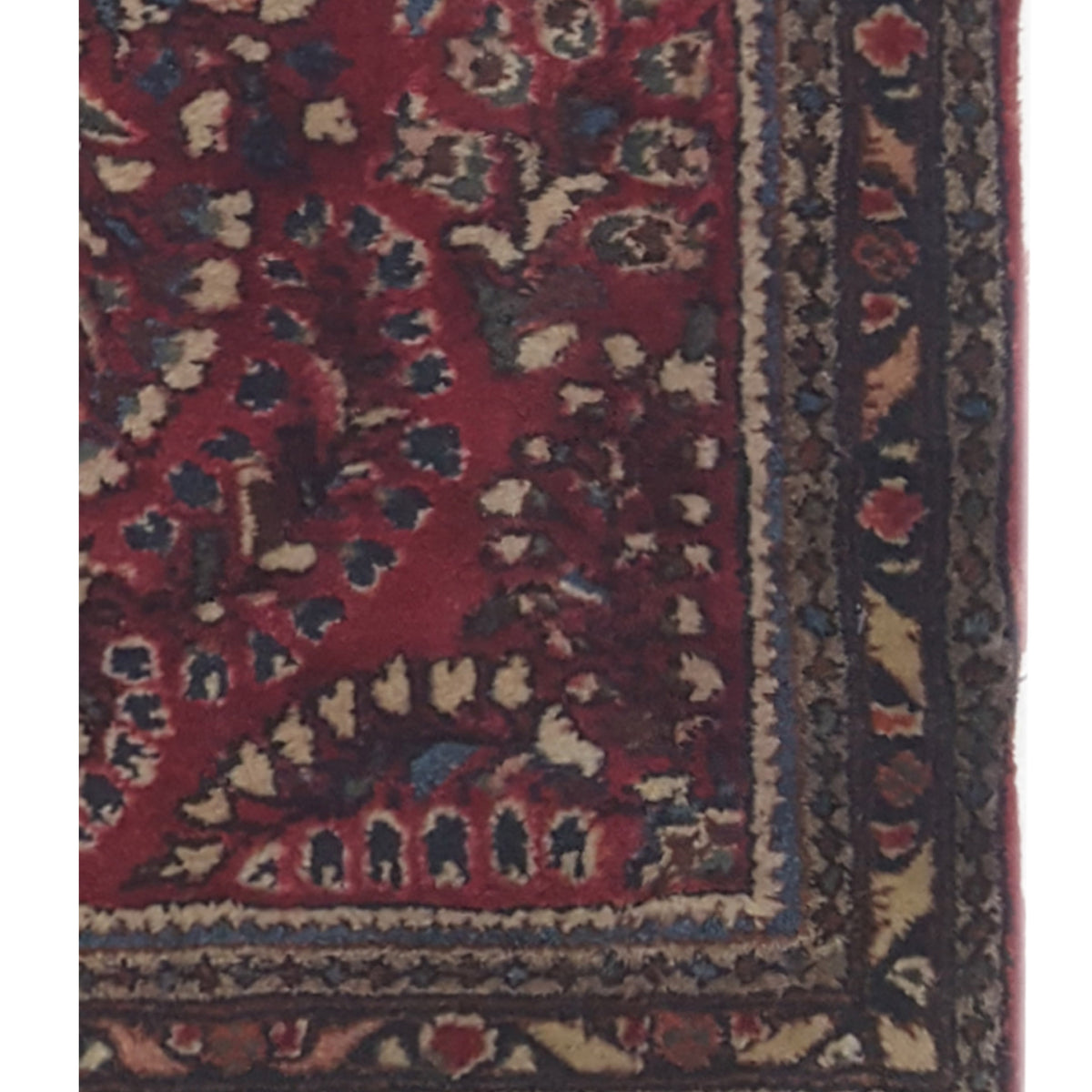 Pacific Antique Sarouk 36217 Rust Navy Traditional Antique Rug