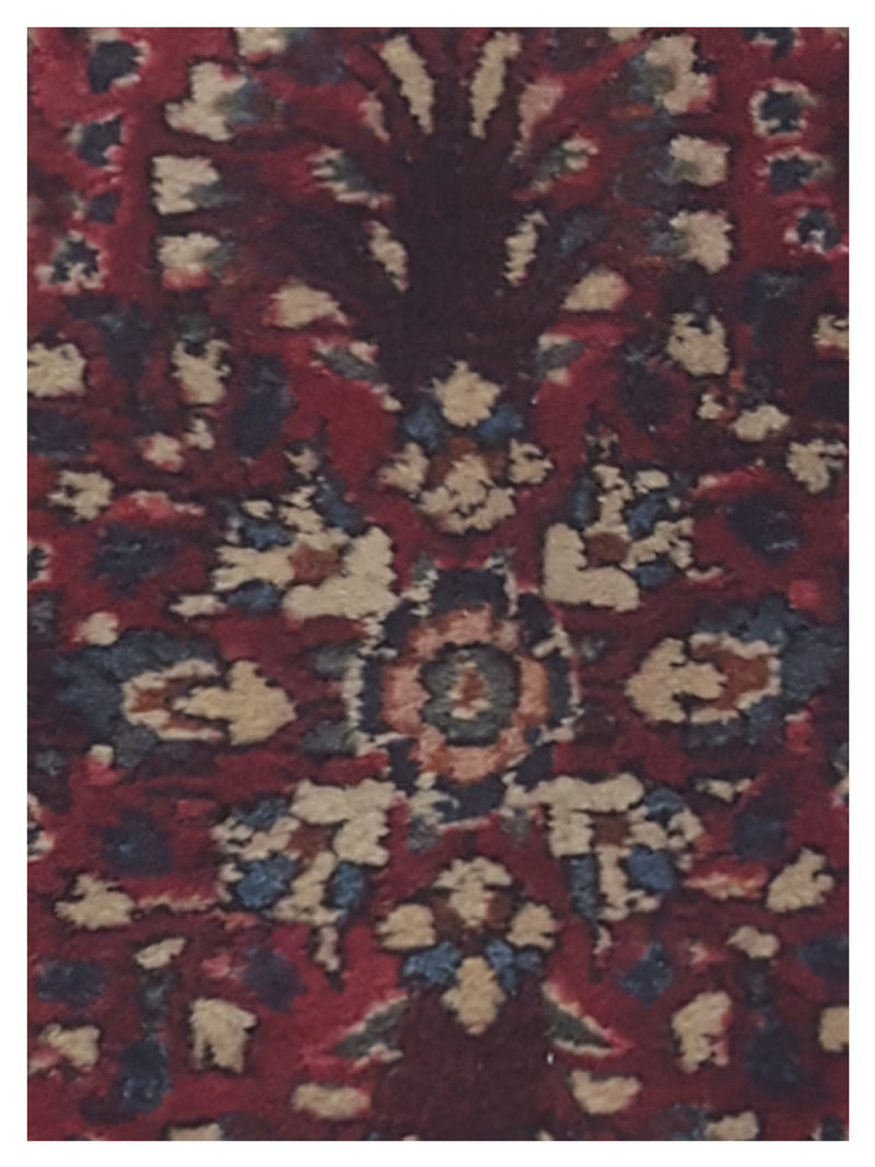 Pacific Antique Sarouk 36217 Rust Navy Traditional Antique Rug